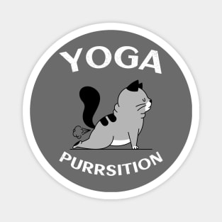 yoga cat Magnet